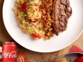 Risoto da Casa com Contrafil + Coca Cola Sabor Original 350ml